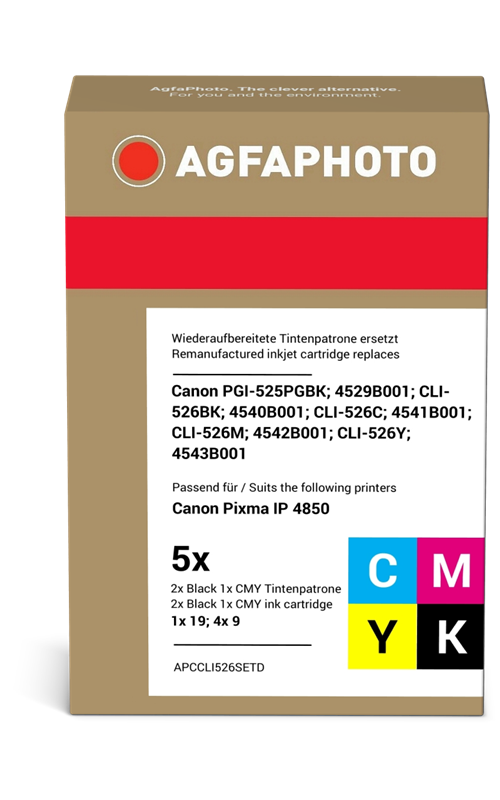 agfa-photo-cli-526bk-c-m-y-multipack-schwarz-cyan-magenta-gelb