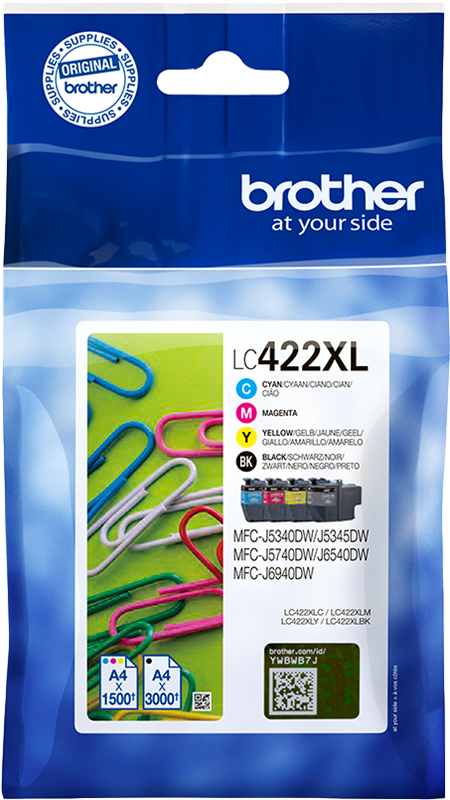 brother-lc-422xl-multipack-schwarz-cyan-magenta-gelb