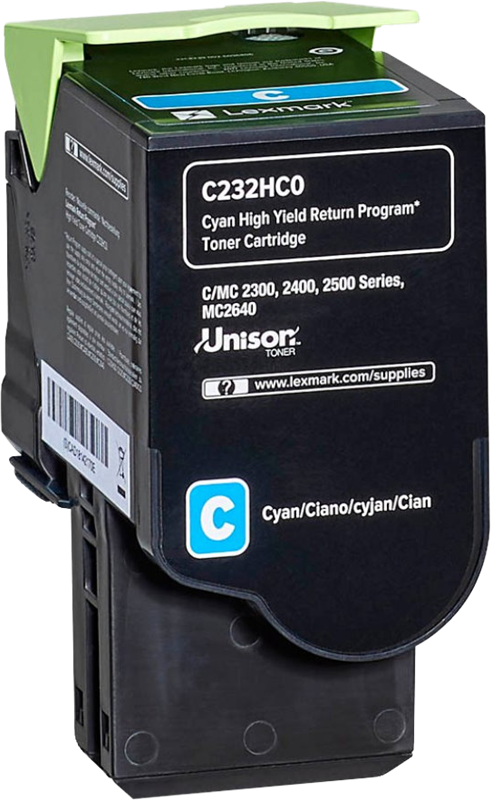 lexmark-c232hc0-cyan-toner