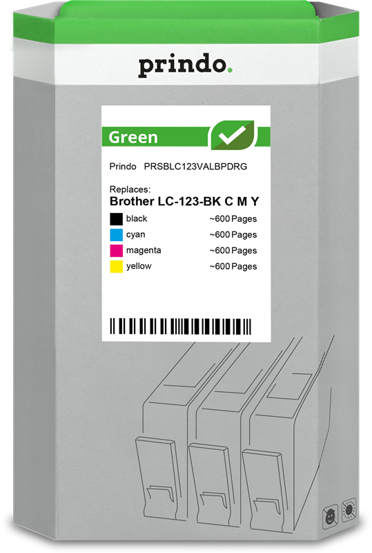 prindo-green-multipack-schwarz-cyan-magenta-gelb