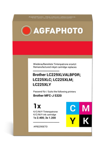 agfa-photo-lc229xlbk-c-m-y-multipack-schwarz-cyan-magenta-gelb