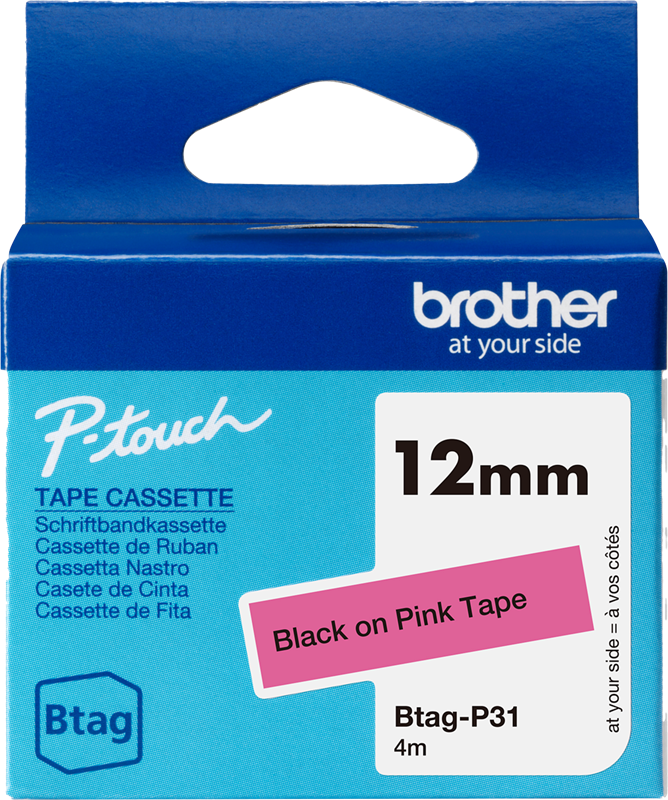 brother-btag-p31-schriftband-schwarz-auf-rosa