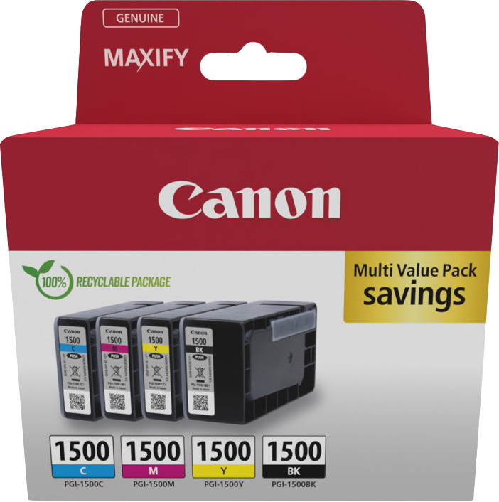 canon-pgi-1500-multipack-schwarz-cyan-magenta-gelb