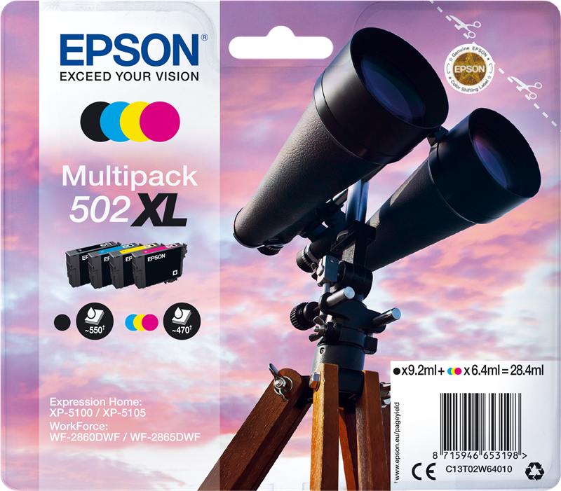 epson-502xl-multipack-schwarz-cyan-magenta-gelb