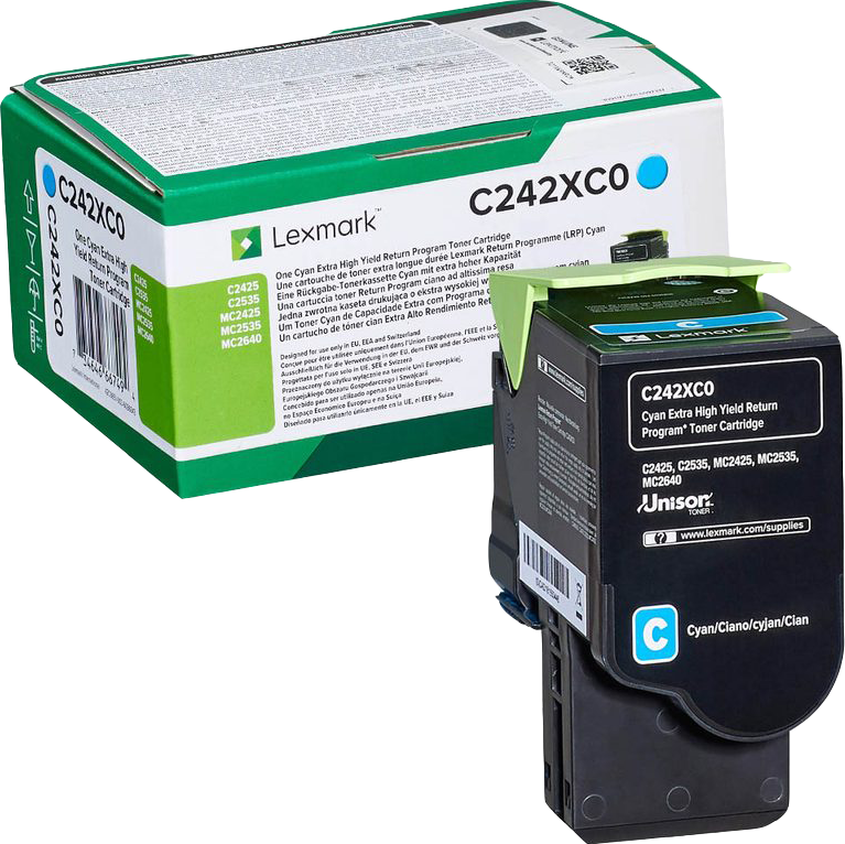 lexmark-c242xc0-cyan-toner