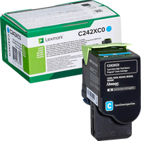 lexmark-c242xc0-cyan-toner
