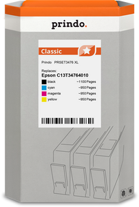 prindo-classic-xl-multipack-schwarz-cyan-magenta-gelb