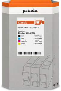 prindo-classic-xl-multipack-schwarz-cyan-magenta-gelb